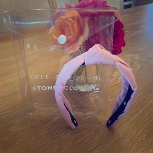 Lele Sadoughi x Stoney Clover nylon pink headband